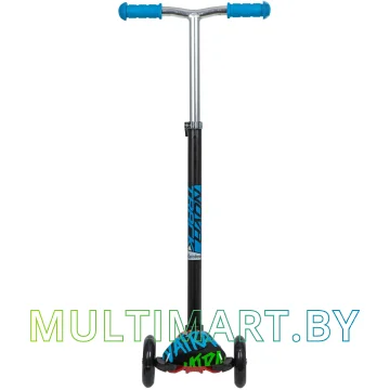 Самокат Novatrack RainBow Start Graffiti 120.NRAINBOW.GBL20 (голубой, 2020) картинка 2